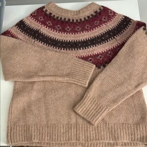 Madewell Women's fair isle Crewneck Sweater